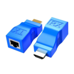 HDMI Extender Over Ethernet – HDMI to RJ45 Converter Kit (Transmitter/Receiver) Supporting 1080p Full HD, Extends Up to 30M/98ft Using Cat5e/6 LAN Cable for HDTV, PS4, Set-Top Box, and Projector