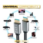 High-Speed HDMI Cable – 16FT (5M), Compatible with HD/LED/LCD TVs, PCs/Laptops, Projectors, DVD Players, Home Theater Systems, and CCTV DVR Boxes - Image 4