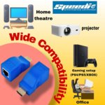 HDMI Extender Over Ethernet – HDMI to RJ45 Converter Kit (Transmitter/Receiver) Supporting 1080p Full HD, Extends Up to 30M/98ft Using Cat5e/6 LAN Cable for HDTV, PS4, Set-Top Box, and Projector - Image 3