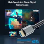 High-Speed Flat HDMI Cable with Ethernet, Male to Male (A to A) Digital Audio Video Cable - Image 3