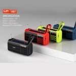 LP-V87 Solar Wireless Mini Speaker – 8W Bluetooth Speaker with 1200mAh Battery - Image 5