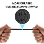 5 Meter Double Ended 3.5mm AUX Audio Cable Line Cord for iPod, MP3/MP4 Player, iPad, iPhone, Android Smartphone – Gold & Black - Image 2