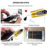 T-7000 50ML Mobile Screen Adhesive Glue – Multipurpose Bonding Solution for Display Repair, Jewelry, and Stone Fixing - Image 2