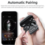 Oraimo MG-S20 Wireless Bluetooth Earbuds with High-Quality Sound – Black - Image 3