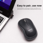 Logitech M185 Wireless Mouse with 2.4GHz Receiver, Ergonomic Design, and Silent Operation for PC and Mobile Use - Image 3