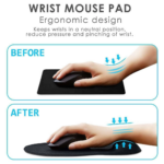 L-1108 High Quality Mouse Pad with Comfortable Wrist Support – Ergonomic Design, Anti-Slip Base - Image 4