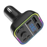G39 Car Bluetooth FM Transmitter Adapter With Type-C & Dual USB Fast Charging