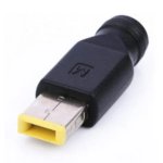 DC Power Adapter, 5.5×2.1mm Female to DC Square Plug Connector Adapter for Power Connection Conversion