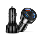 55W Fast Car Charger (20W PD Socket, Dual USB QC 3.0/3.1A) With Type-C Cable and LED Ambient Light for Smartphones, Tablets, and Gadgets - Image 3