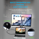 USB-C to USB-C Video Cable, 4K UHD Display, Audio Transmission, 100W PD Fast Charging & 10Gbps High-Speed Data Transfer - Image 3
