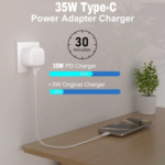 35W Fast Charging USB-C Charger head for iPhone, iPad, and AirPods - Image 5