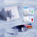 65W Type-C Fast Charger Plug with Lightning Charging Cable for iPhone and iPad - Image 3