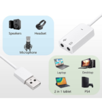 3D Virtual 7.1 Channel USB Sound Card with Plug-and-Play Functionality - Image 3