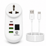 CharGifast LT-T2028 3 USB Fast Charging Multi Socket with 9A Output – White - Image 5