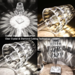 Portable Crystal Diamond LED Lamp with USB Charging and Touch-Control Brightness Adjustment - Image 4