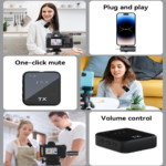 F11-2 Wireless Lavalier Microphone for Smartphones, Plug and Play Clip-On Mic for Vlogging, Recording and Live Streaming - Image 2