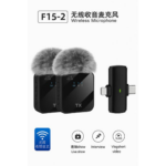 F15-2 Dual Wireless Lavalier Microphone System for Phones, Vlogging, Interviews and Content Creation – Black - Image 5
