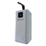 GERLAX P435 40000mAh 4-in-1 Multi-Line Fast Charging Power Bank with High Capacity Battery Backup