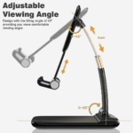 L-311 Compact Foldable Mobile Phone Holder Adjustable Desktop Stand for Smartphones and Tablets - Image 5