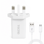 TECNO LT-113 Adaptive USB Charger for Smartphones, Tablets, and USB-Powered Devices