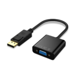 DisplayPort to VGA Adapter Converter Cable – Male to Female Portable Video Adapter for PC, Laptop, Monitor, HDTV & Projector