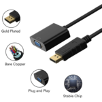 DisplayPort to VGA Adapter Converter Cable – Male to Female Portable Video Adapter for PC, Laptop, Monitor, HDTV & Projector - Image 5