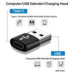 USB-C Charging and Data Sync Adapter with USB-A Male Interface - Image 5