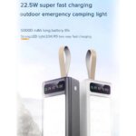 GERLAX 50000mAh 22.5W Super Fast Charging Power Bank with PD 22.5W, 4 USB Ports, Digital Display & Camping Light - Image 2