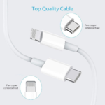 65W PD Fast Charger for iPhone, USB-C Wall Adapter with Lightning Cable, Type-C Power Charging Plug for iPhone & iPad - Image 3