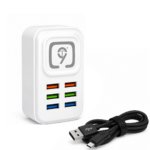 9T CH-50 6-Port USB Fast Charging Wall Charger 3.1A Multi-Port Charging Adapter with Smart Device Detection - Image 3