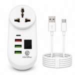 CharGifast LT-T2028 3 USB Fast Charging Multi Socket with 9A Output – White - Image 5
