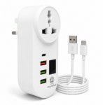 CharGifast LT-T2028 3 USB Fast Charging Multi Socket with 9A Output – White