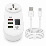 CharGifast LT-T2028 3 USB Fast Charging Multi Socket with 9A Output – White - Image 4