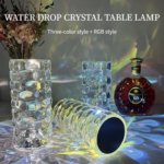 USB Rechargeable Water Drop Crystal Lamp with Touch Control for Bedroom and Dining Room - Image 5