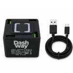 Dash Way DW-893 4.8A 4-Port USB Fast Charging Wall Charger with LED Indicator and Multi-Protection