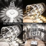 Portable Crystal Diamond LED Lamp with USB Charging and Touch-Control Brightness Adjustment - Image 4