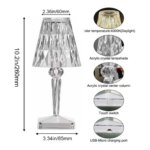 Portable Crystal Diamond LED Lamp with USB Charging and Touch-Control Brightness Adjustment - Image 3