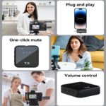 F11-2 Wireless Lavalier Microphone for Smartphones, Plug and Play Clip-On Mic for Vlogging, Recording and Live Streaming - Image 2