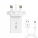 TECNO LT-113 Adaptive USB Charger for Smartphones, Tablets, and USB-Powered Devices