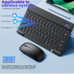 GreenLYCA Rechargeable Wireless Bluetooth Keyboard & Silent Mouse Combo for Mac, PC, Laptops, iPad & Tablets – Ultra-Slim, Lightweight & Portable - Image 2