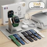 T2000 Ultra Max Smart Watch Combo Pack with AirPods, Fitness Features and Protective Cover - Image 4