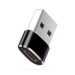 USB-C Charging and Data Sync Adapter with USB-A Male Interface