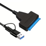 Universal SATA to USB 3.0 & Type-C Adapter Cable for 2.5-Inch HDD/SSD (6Gbps)