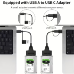 Universal SATA to USB 3.0 & Type-C Adapter Cable for 2.5-Inch HDD/SSD (6Gbps) - Image 4