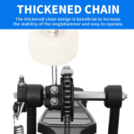 Professional Single Chain Bass Drum Pedal with Durable Drum Beater - Image 3
