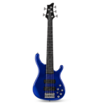 Professional 5-String Electric Bass Guitar with Premium Gloss Blue Finish for Stage & Studio Performance