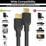 HDMI Cable 1.5M High-Speed Digital Audio and Video Transmission Cable for TV, Gaming and Multimedia Devices - Image 4