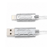4-in-1 RGB Fast Charging Cable – USB to Type-C, Type-C to Type-C & Type-C to Lightning - Image 4