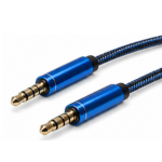 Braided AUX Cable Blue – Durable High-Quality Connection Cable