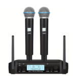 SHURE GLX-D4 Professional Wireless Cardioid Vocal Microphone System with Clear Sound, Stable Connection and High-Quality Performance